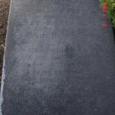 BURGER Sara Susanna -1859