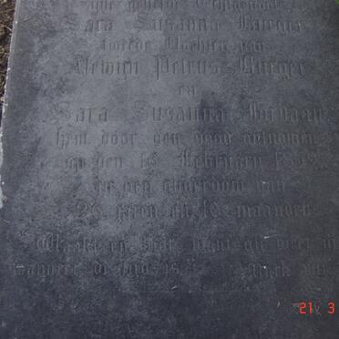 BURGER Sara Susanna -1859