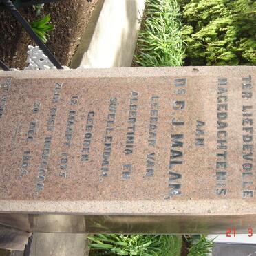MALAN D.J. 1875-1905