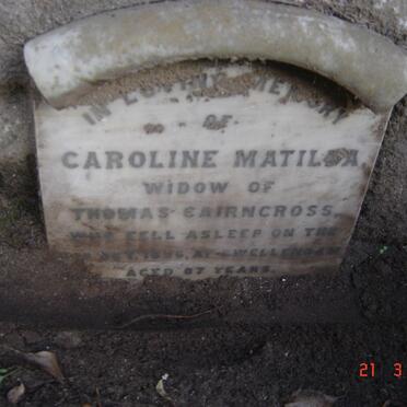 CAIRNCROSS Caroline Matilda -1896