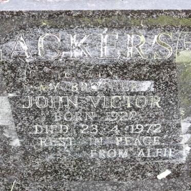 ACKERS John Victor 1922-1972