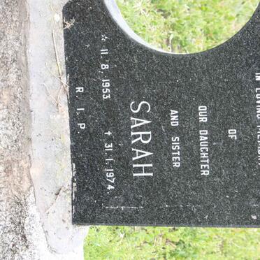 MARTHINUS Sarah 1953-1974