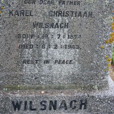 WILSNACH Karel Christiaan 1874-1943