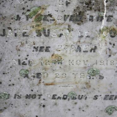 NOURY Jane Susan, le nee PARKER -1918