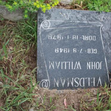 VELDSMAN John William 1949-1978