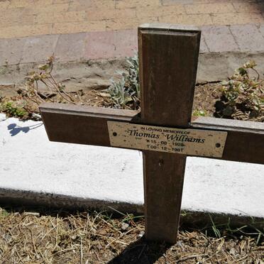 WILLIAMS Thomas 1928-1981 :: WILLIAMS Saul 1955-1986 