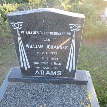 ADAMS William Johannes 1929-1984