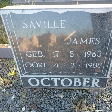 OCTOBER Saville James 1963-1988