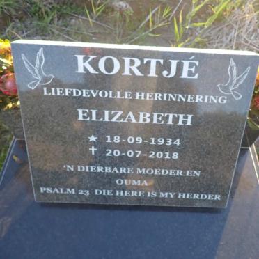 KORTJE Elizabeth 1934-2018