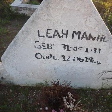 MANHO Leah 1933-19?4