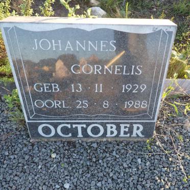 OCTOBER Johannes Cornelis 1929-1988