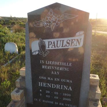 PAULSEN Hendrina 1930-2005