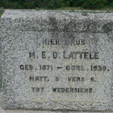 LATTELE M.E.D. 1871-1939