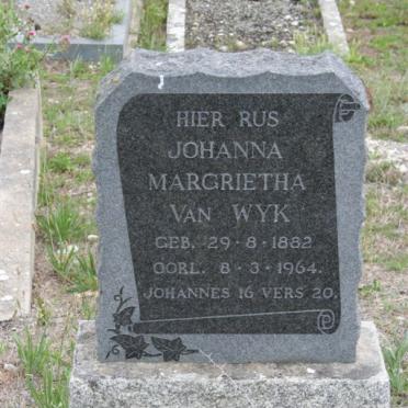 WYK Johanna Margrietha, van 1882-1964