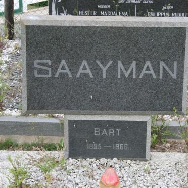 SAAYMAN Bart 1895-1966