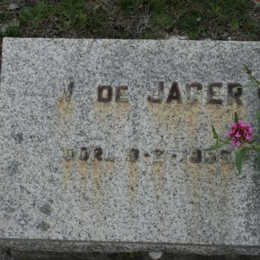 JAGER W., de -1955