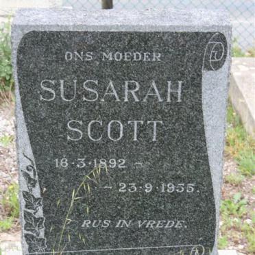 SCOTT Susarah 1892-1955