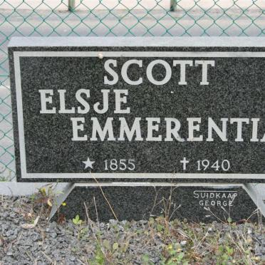 SCOTT Elsje Emmerentia 1855-1940