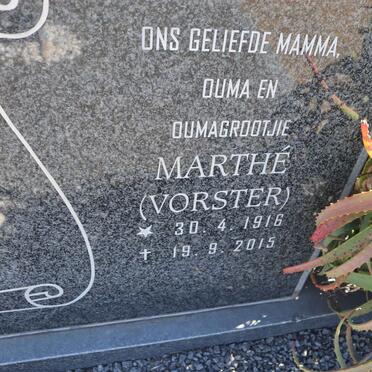 ? Marthe nee VORSTER 1916-2015
