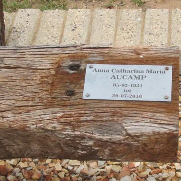 AUCAMP Jan Fredrik 1928-2008 &amp; Anna Catharina Maria 1931-2016 