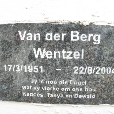BERG Wentzel, van der 1951-2004