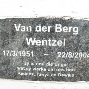 BERG Wentzel, van der 1951-2004