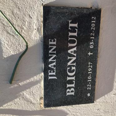 BLIGNAULT Jeanne 1927-2012