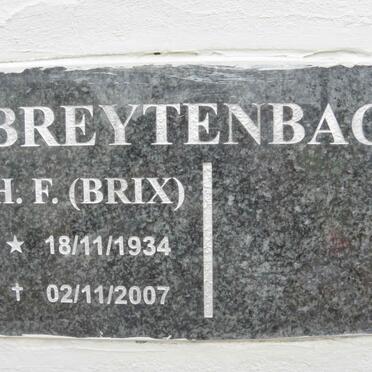 BREYTENBACH H.F. 1934-2007