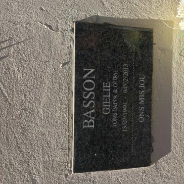 BASSON Gielie 1940-2013
