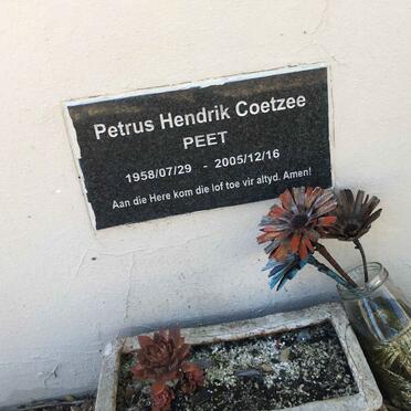 COETZEE Petrus Hendrik 1958-2015