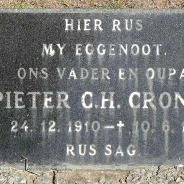 CRONJE Pieter C.H. 1910-1970