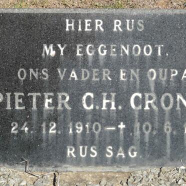 CRONJE Pieter C.H. 1910-1970
