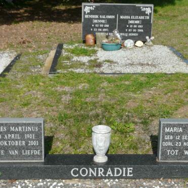 CONRADIE Johannes Martinus 1901-2001 &amp; Maria Magdalena 1920-1995