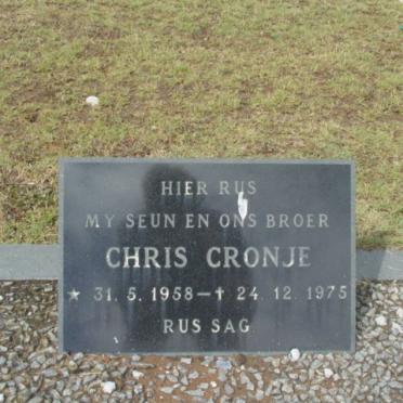 CRONJE Chris 1958-1975