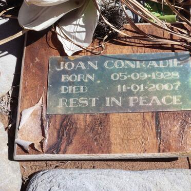 CONRADIE Joan 1928-2007