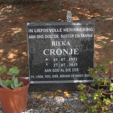 CRONJE Rieka 1951-2015
