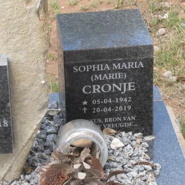 CRONJE Pieter Herodes 1941-2018 &amp; Sophia Maria 1942-2019 
