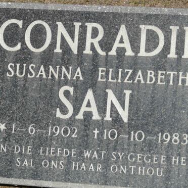 CONRADIE Susanna Elizabeth 1902-1983