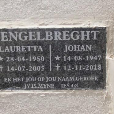 ENGELBREGHT Johan 1947-2018 &amp; Lauretta 1950-2005