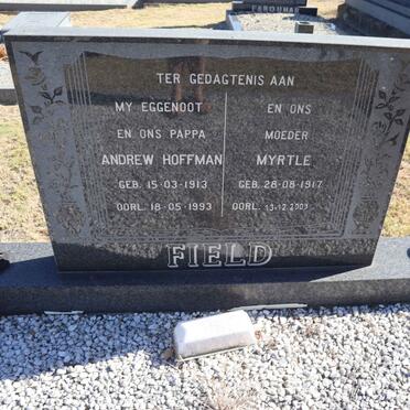 FIELD Andrew Hoffman 1913-1993 & Myrtle 1917-2003