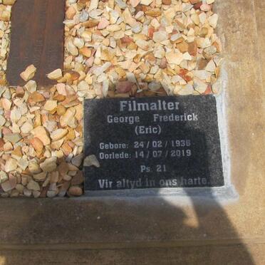 FILMALTER George Frederick 1938-2019