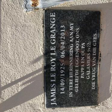 GRANGE James le Roy, le 1925-2013