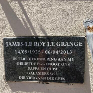 GRANGE James le Roy, le 1925-2013