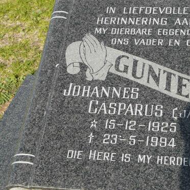 GUNTER Johannes Casparus 1925-1994