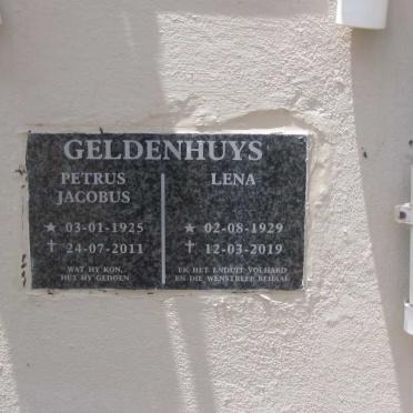 GELDENHUYS Petrus Jacobus 1925-2011 &amp; Lena 1929-2019