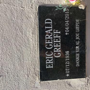 GREEFF Eric Gerald 1936-2015