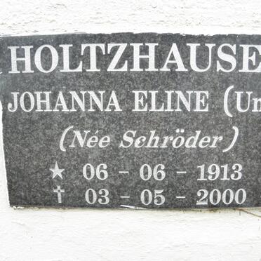 HOLTZHAUSEN Johanna Eline nee SCHRŐDER 1913-2000