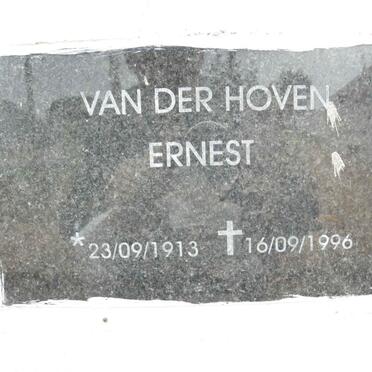 HOVEN Ernest, van der 1913-1996