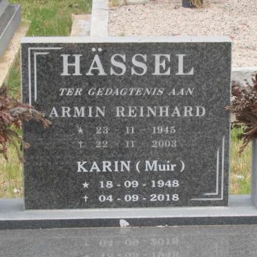 HASSEL Armin Reinhard 1945-2003 &amp; Karin MUIR 1948-2018