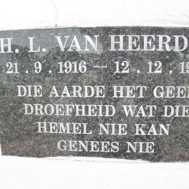 HEERDEN H.L., van 1916-1999